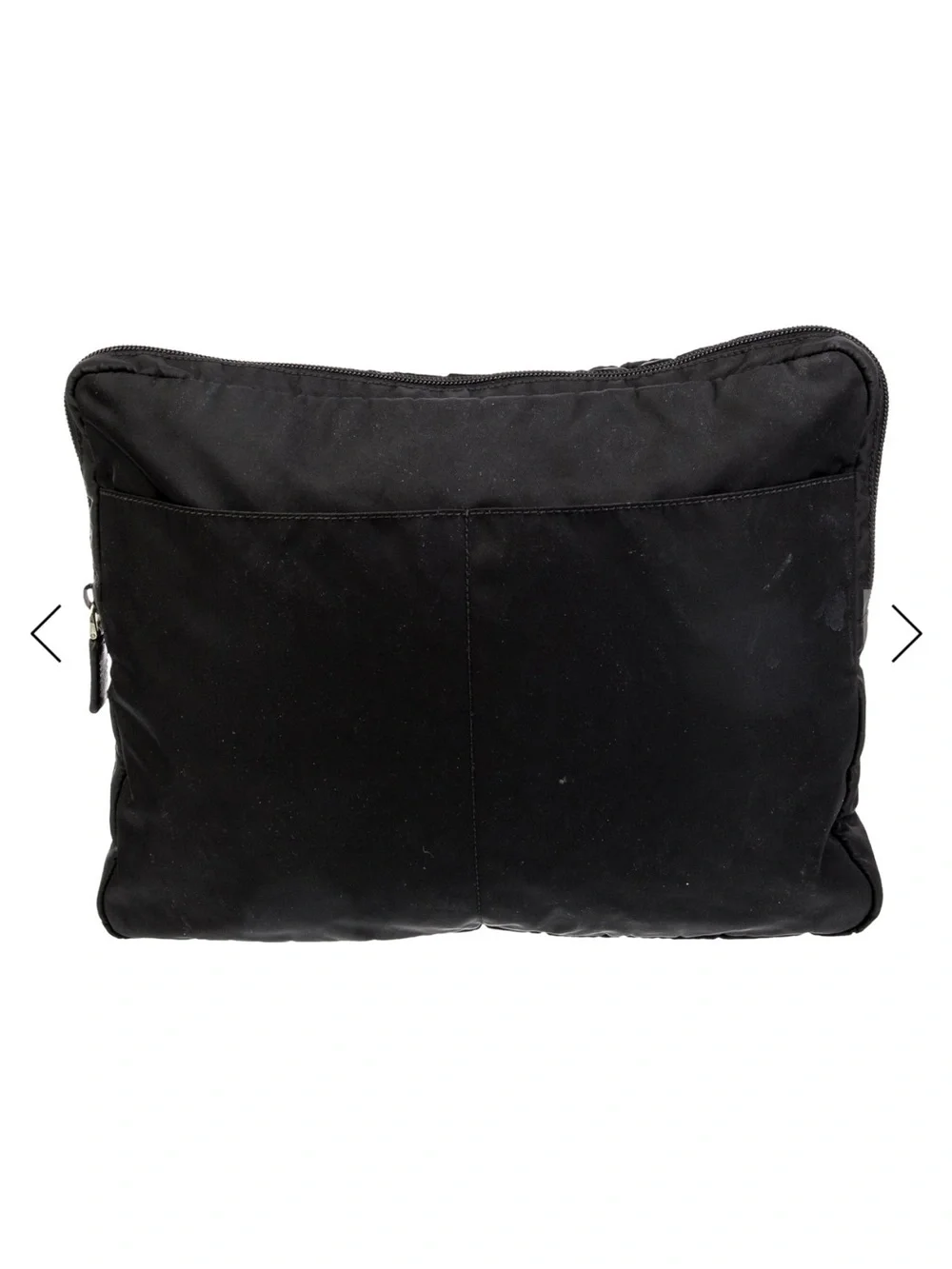 Prada Black Portfolio Tessuto Laptop with Top Handle